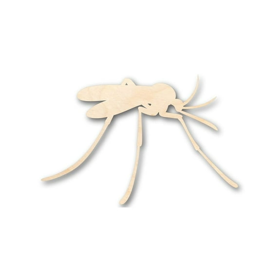 Unfinished Wood Mosquito Shape - Insect - Animal - Wildlife - Craft - up to 46" DIY 14" / 1/8"