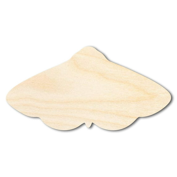 Unfinished Wood Moth Silhouette Shape - Craft - up to 46" 5" / 1/2"