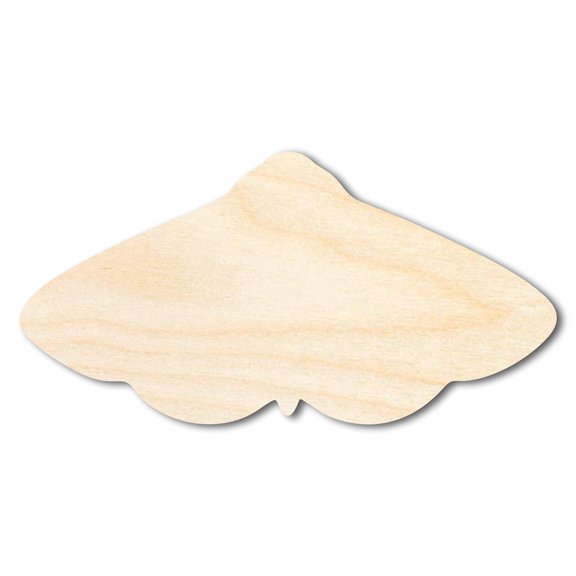 Unfinished Wood Moth Silhouette Shape - Craft - up to 46" 5" / 1/8"