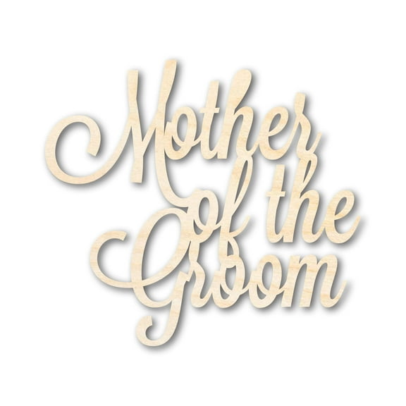 Unfinished Wood Mother of the Groom Shape 20" / 1/4"