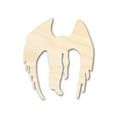thumbnail image 1 of Unfinished Wood Mothman Shape - Craft - up to 46" 12" / 1/2", 1 of 5