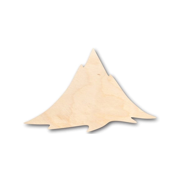 Unfinished Wood Mountain Shape - Nature - Craft - up to 46" DIY 5" / 1/8"