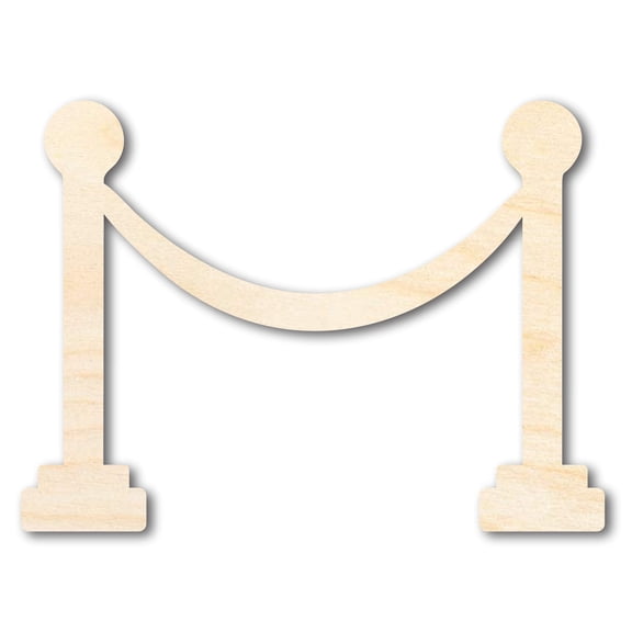 Unfinished Wood Movie Rope Shape | DIY Craft Cutout 8" / 1/8"