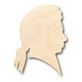 thumbnail image 1 of Unfinished Wood Mozart Shape - Music - History - Craft - up to 46" DIY 6" / 1/2", 1 of 3