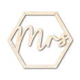 thumbnail image 1 of Unfinished Wood Mrs. Chair Sign | DIY Craft Cutout 7" / 1/2", 1 of 3