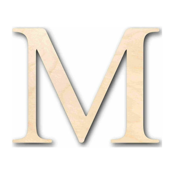 Unfinished Wood Mu Silhouette - Craft- up to 46" DIY 36" / 1"