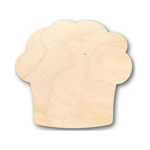 Unfinished Wood Muffin Shape - Kitchen - Food - Craft - up to 46" DIY 10" / 3/4"