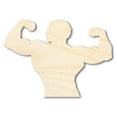 thumbnail image 1 of Unfinished Wood Muscle Man Shape 24" / 3/4", 1 of 3