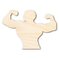 thumbnail image 1 of Unfinished Wood Muscle Man Shape | DIY Craft Cutout 42" / 3/4", 1 of 3