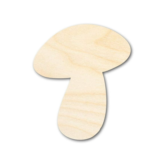 Unfinished Wood Mushroom Shape 3" / 1/8"