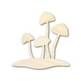 thumbnail image 1 of Unfinished Wood Mushrooms Shape - Craft - up to 46" 4" / 1/4", 1 of 5