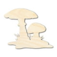 thumbnail image 1 of Unfinished Wood Mushrooms Shape - Craft - up to 46" 5" / 1/4", 1 of 5