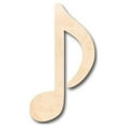 thumbnail image 1 of Unfinished Wood Musical Note Shape - Music - Nursery - Craft - up to 46" DIY 3" / 1/4", 1 of 3