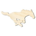 thumbnail image 1 of Unfinished Wood Mustang Mascot Shape 12" / 1/8", 1 of 3