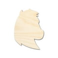 thumbnail image 1 of Unfinished Wood Mustang Mascot Shape 3" / 1/4", 1 of 3