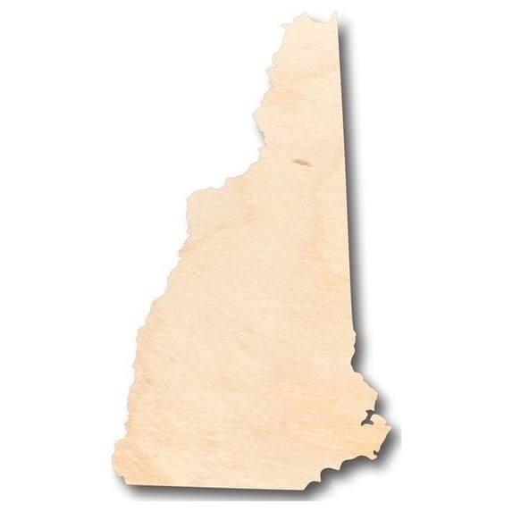 Unfinished Wood New Hampshire Shape - State - Craft - up to 46" DIY 16" / 3/4"