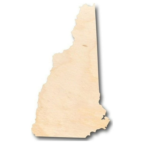 Unfinished Wood New Hampshire Shape - State - Craft - up to 46" DIY 46" / 1/2"