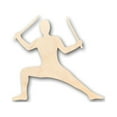 thumbnail image 1 of Unfinished Wood Ninja Shape - Craft - up to 46" DIY 6" / 1/8", 1 of 3