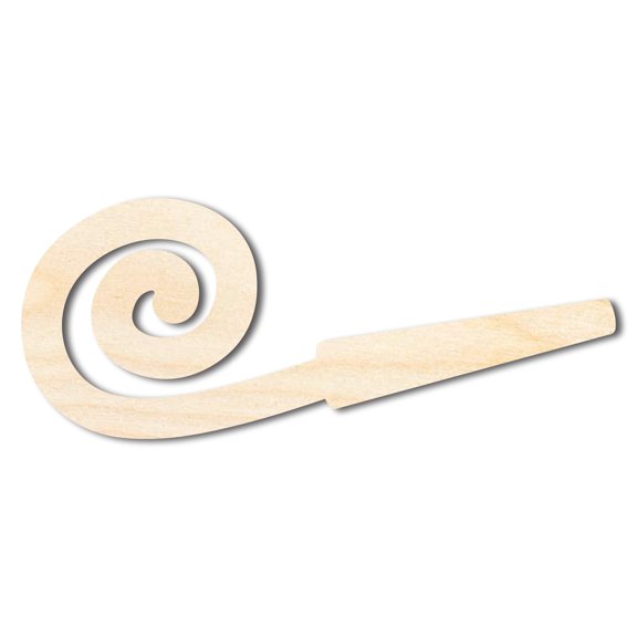 Unfinished Wood Noise Maker Shape | DIY Craft Cutout 24" / 3/4"