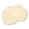 thumbnail image 1 of Unfinished Wood North Macedonia Shape - Balkans Craft - up to 46" DIY 14" / 1", 1 of 3