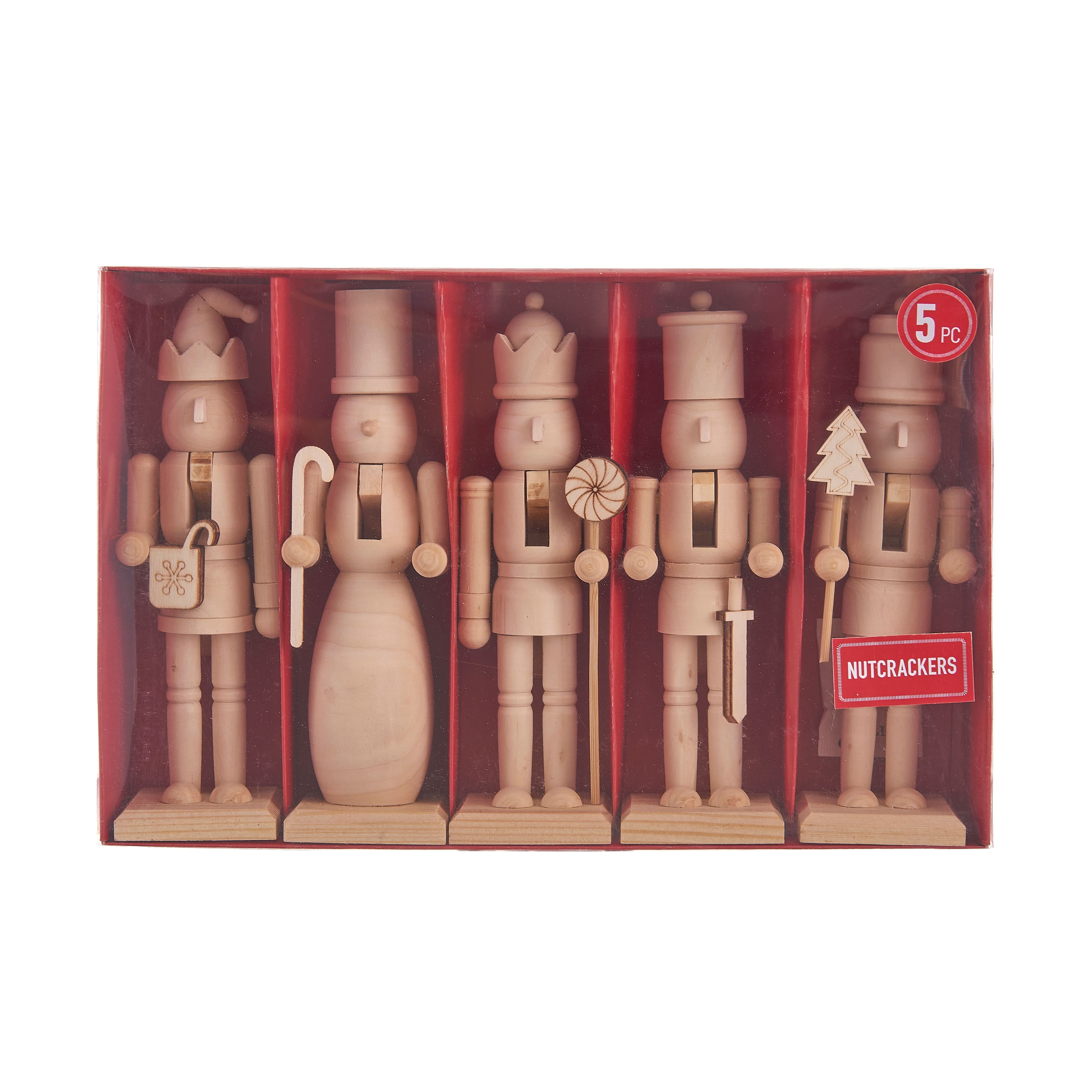 Unfinished Wood Nutcrackers Set by Make Market®