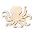 thumbnail image 1 of Unfinished Wood Octopus Shape - Ocean - Craft - up to 46" DIY 6" / 1/2", 1 of 3