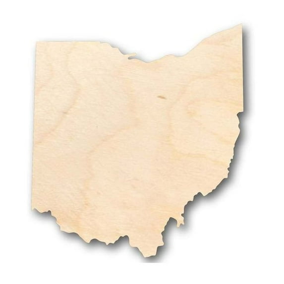 Unfinished Wood Ohio Shape - State - Craft - up to 46" DIY 16" / 1"