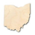 thumbnail image 1 of Unfinished Wood Ohio Shape - State - Craft - up to 46" DIY 18" / 1/4", 1 of 6
