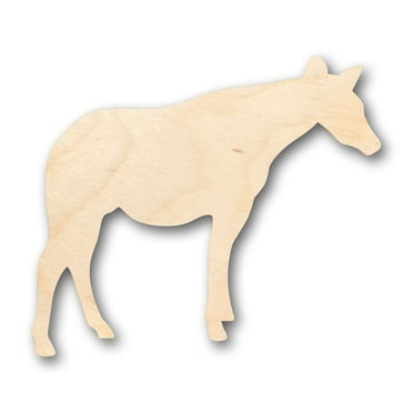 Unfinished Wood Okapi Shape - Craft - up to 46" DIY 6" / 1/8"