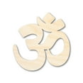 thumbnail image 1 of Unfinished Wood Om Hinduism Symbol Shape | DIY Craft Cutout 14" / 1/2", 1 of 3