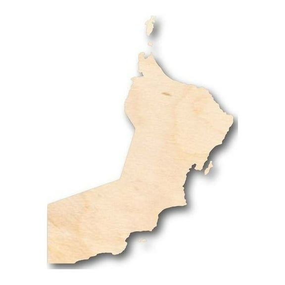 Unfinished Wood Oman Shape - Country - Craft - up to 46" DIY 3" / 1/8"