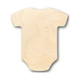thumbnail image 1 of Unfinished Wood Onesie Shape - Baby - Craft - up to 46" DIY 12" / 1/4", 1 of 3