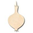 thumbnail image 1 of Unfinished Wood Onion Shape - Garden - Kitchen - Food - Craft - up to 46" DIY 46" / 3/4", 1 of 3