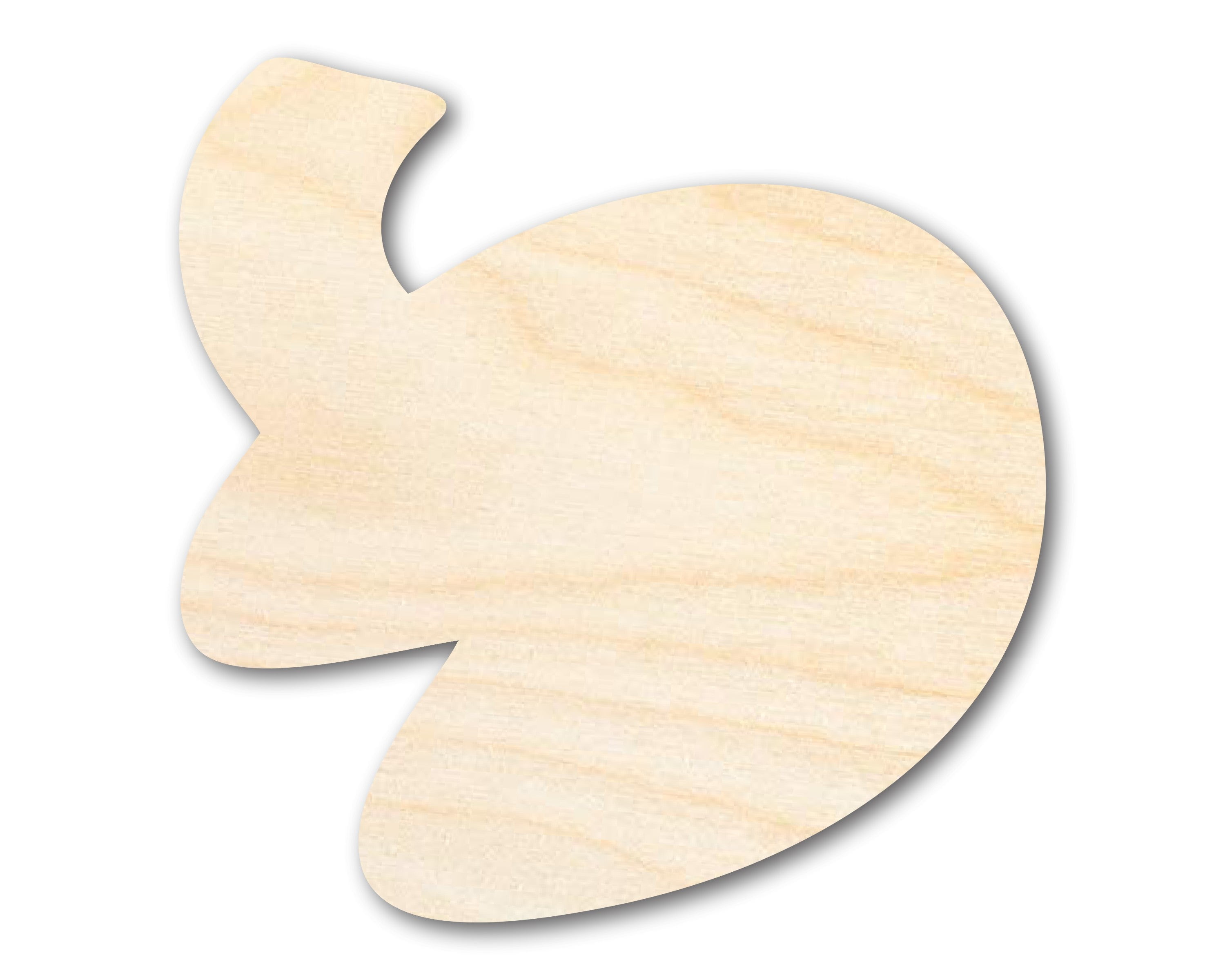 Unfinished Wood Open Fortune Cookie Shape 20