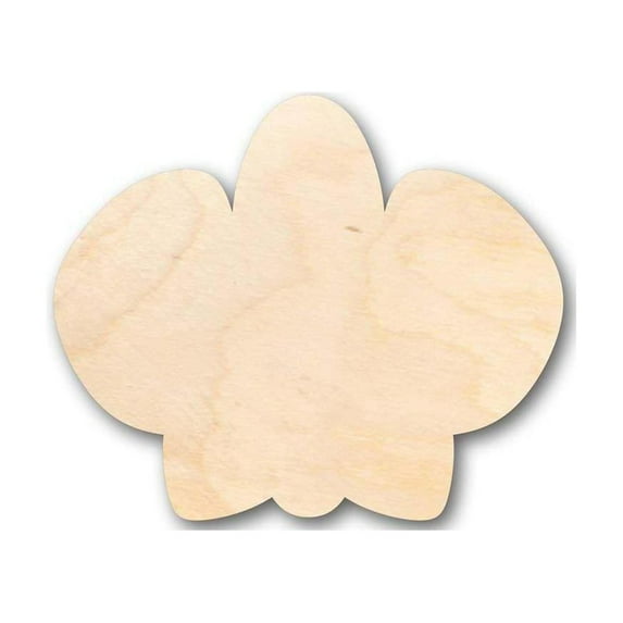 Unfinished Wood Orchid Flower Shape - Spring - Craft - up to 46" DIY 5" / 1/2"