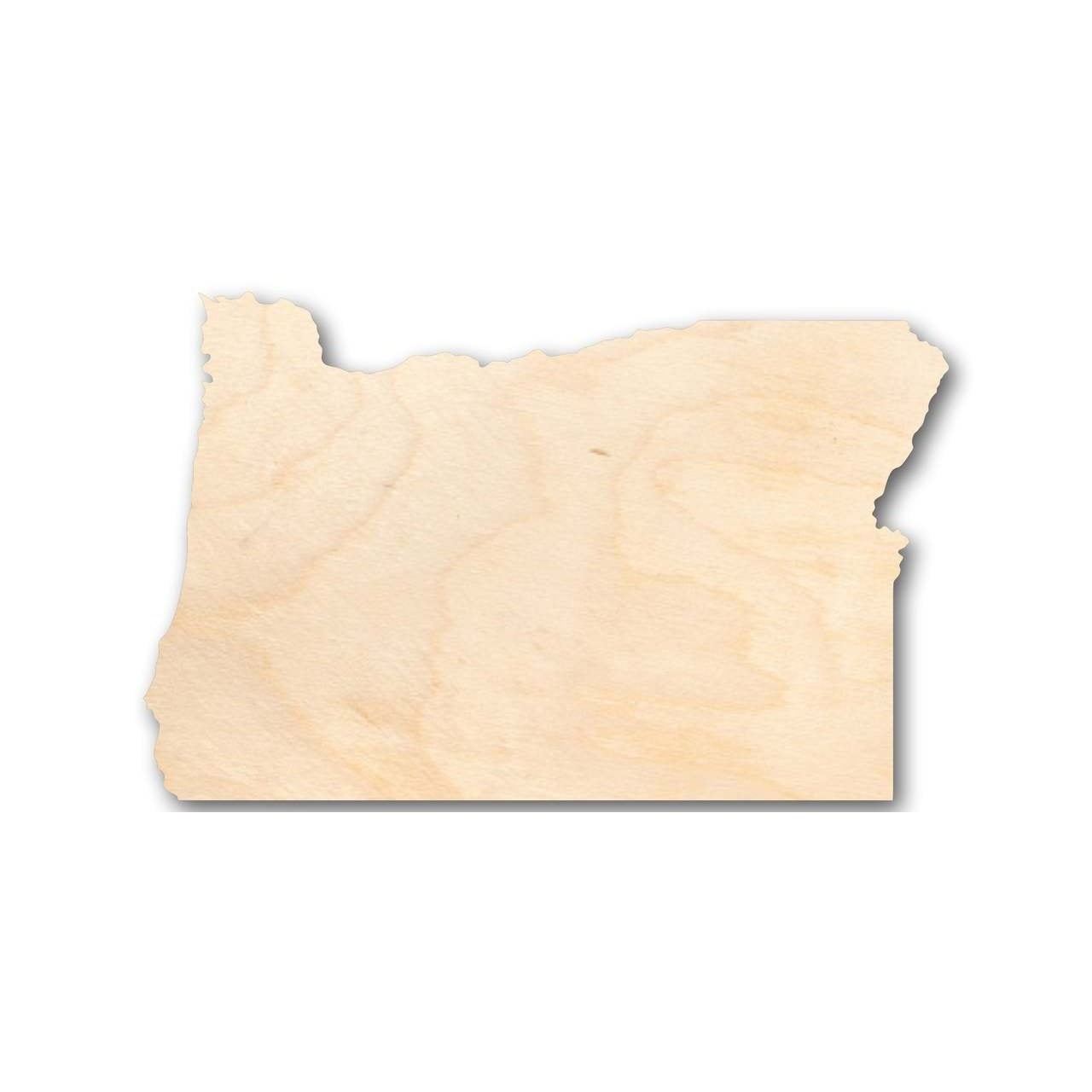 Unfinished Wood Oregon Shape - State - Craft - up to 46