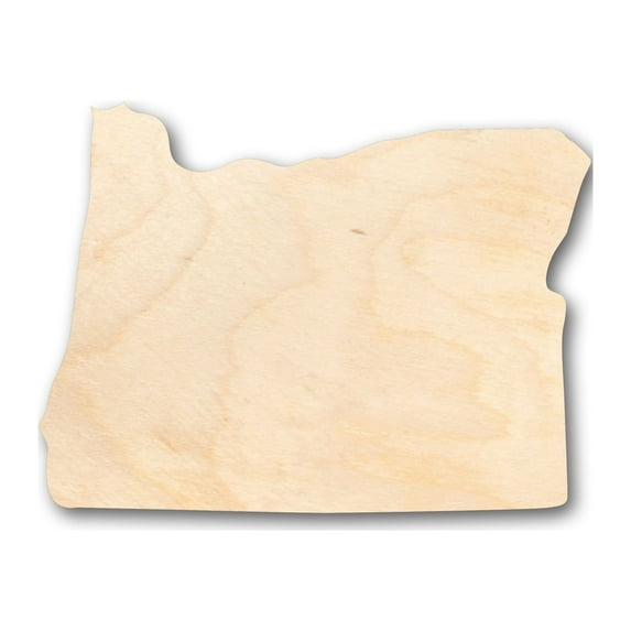 Unfinished Wood Oregon or Craft Borders State Shape - Craft - up to 46" DIY 24" / 3/4"