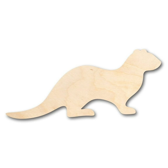 Unfinished Wood Otter Shape - Animal - Craft - up to 46" DIY 18" / 1/4"