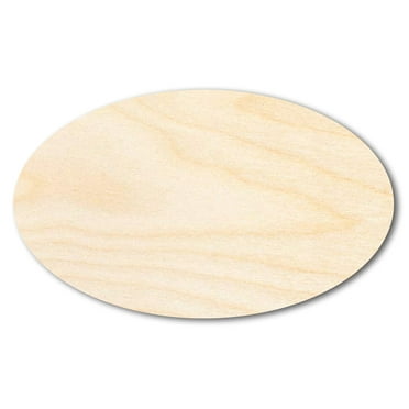 Unfinished Wood Oval Shape - Craft - up to 46" DIY 5" / 1/4"