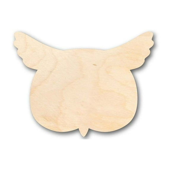 Unfinished Wood Owl Head Shape - Animal - Wildlife - Craft - up to 46" DIY 12" / 1/4"