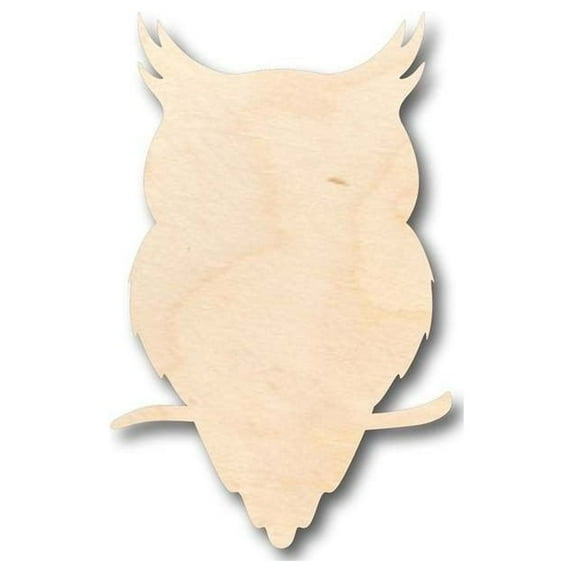 Unfinished Wood Owl Shape - Animal - Wildlife - Craft - up to 46" DIY 16" / 1"