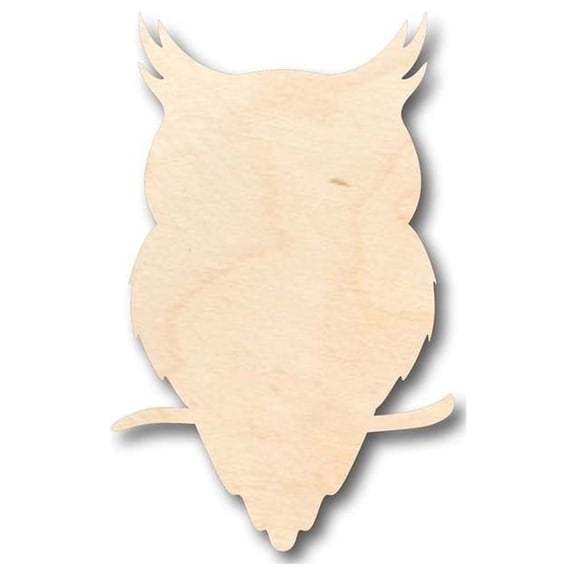 Unfinished Wood Owl Shape - Animal - Wildlife - Craft - up to 46" DIY 3" / 1/2"