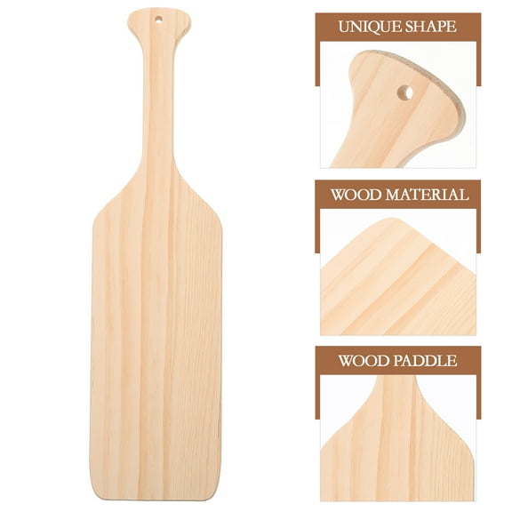 Unfinished Wood Paddle Unfinished Paddle Craft Wood Wooden Oar Decor Pendnat