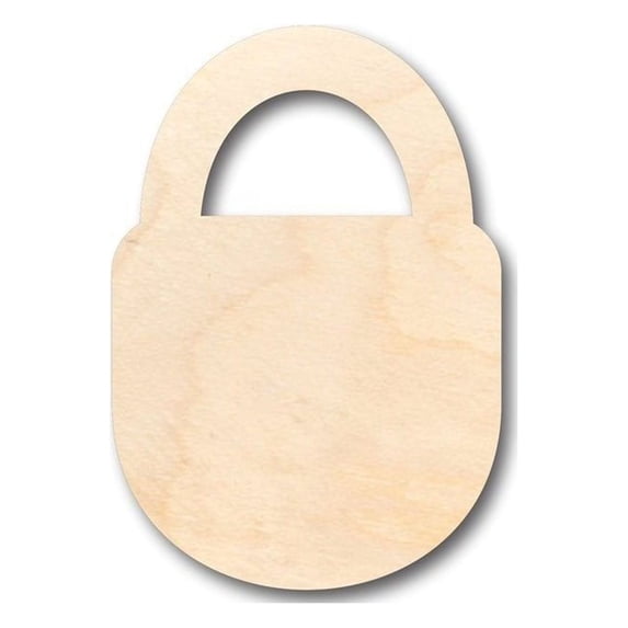 Unfinished Wood Padlock Shape - Craft - up to 46" DIY 20" / 1/4"