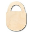 thumbnail image 1 of Unfinished Wood Padlock Shape - Craft - up to 46" DIY 7" / 1/8", 1 of 3