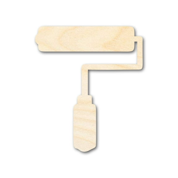Unfinished Wood Paint Roller Shape 3" / 1/8"