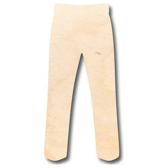 Unfinished Wood Pants Shape - Craft - up to 46" DIY 16" / 1/4"