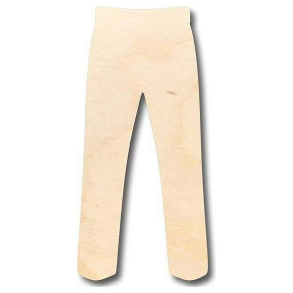 Unfinished Wood Pants Shape - Craft - up to 46" DIY 6" / 1/8"