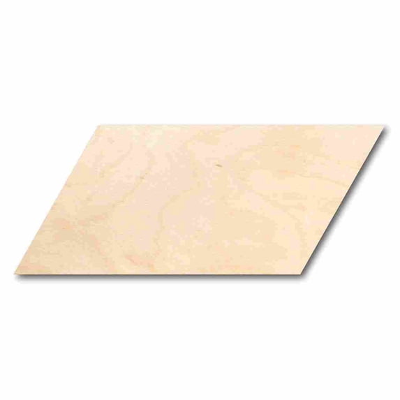 Unfinished Wood Parallelogram Shape - Craft - up to 46" DIY 24" / 3/4"