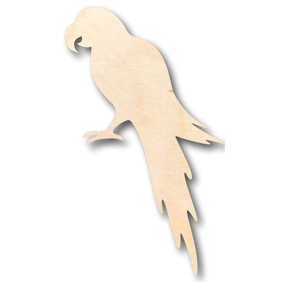 Unfinished Wood Parrot Shape - Animal - Wildlife - Pet - Craft - up to 46" DIY 4" / 1/8"